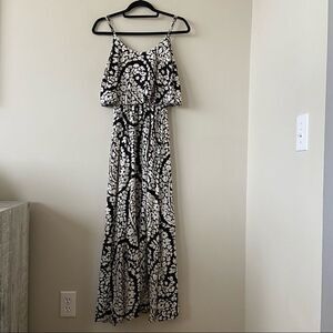 LUCKY Brand -Floral Side Slit Maxi Dress